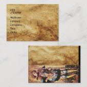 ST. GEORGE UND DRAGON, Perchment Visitenkarte (Vorne/Hinten)