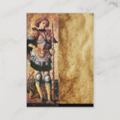 ST. GEORGE UND DRAGON, Perchment Visitenkarte (Rückseite)