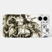 ST. GEORGE UND DRAGON , Schwarz-weiß Case-Mate iPhone Hülle (Rückseite (Horizontal))