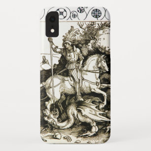ST. GEORGE UND DRAGON , Schwarz-weiß Case-Mate iPhone Hülle