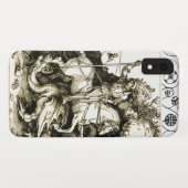 ST. GEORGE UND DRAGON , Schwarz-weiß Case-Mate iPhone Hülle (Rückseite (Horizontal))