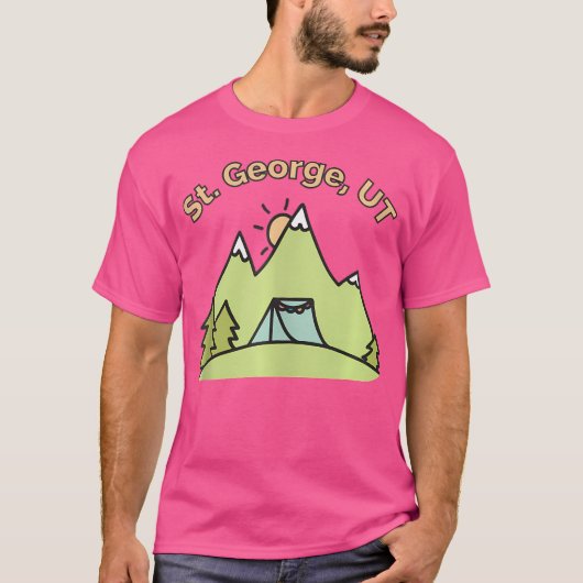 St George Ut Camping Wandern T-Shirt (Vorderseite)