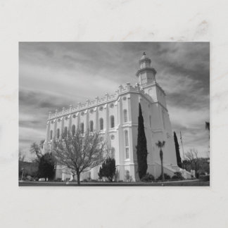 St. George Utah Mormon Temple Postkarte
