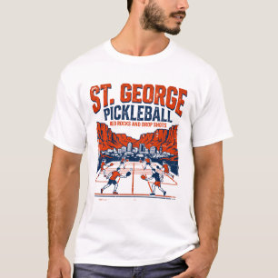 St. George Utah Pickleball-Spieler bei Sonnenunter T-Shirt