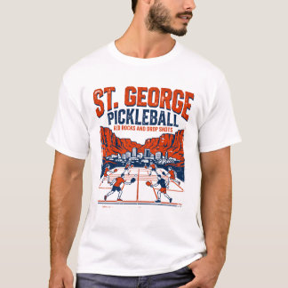 St. George Utah Pickleball-Spieler bei Sonnenunter T-Shirt