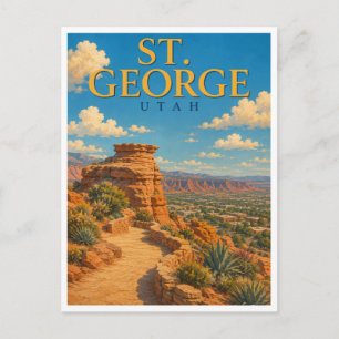 St. George Utah Pioneer Park GeoSaga Postkarte