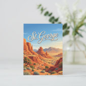 St. George, Utah Postkarte (Stehend Vorderseite)