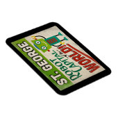 St. George Utah Robot - Funny Vintag Magnet (Rechte Seite)