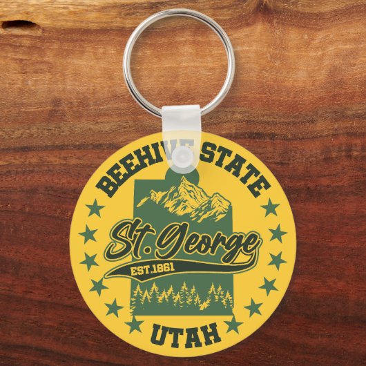 St. George, Utah Schlüsselanhänger (Rückseite)