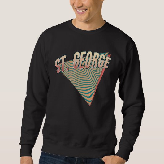 St George Utah Throwback Vintag Retro Sweatshirt (Vorderseite)