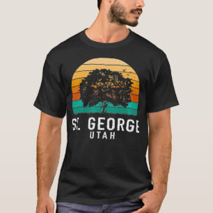 St George Vintag Sunset Utah Souvenir Premium T-Shirt
