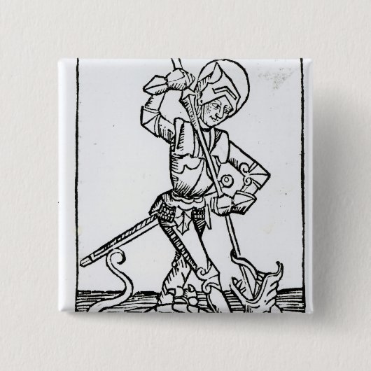 St George, vom 'Liber Chronicarum Button (Vorderseite)