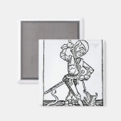 St. George, vom 'Liber Chronicarum' Magnet (Vorderseite/Rückseite)