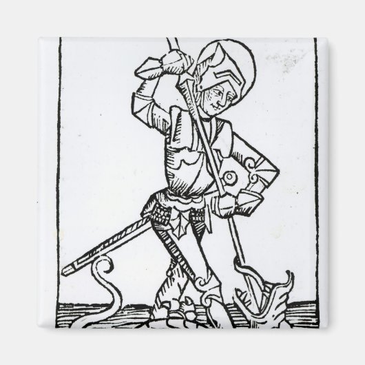 St. George, vom 'Liber Chronicarum' Magnet (Vorne)