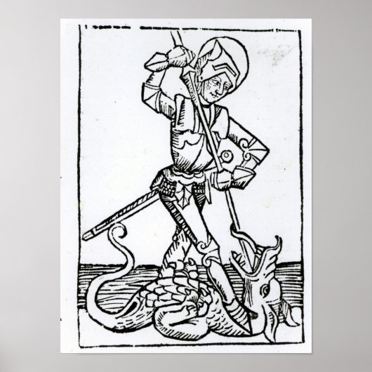 St. George, vom 'Liber Chronicarum' Poster (Vorne)