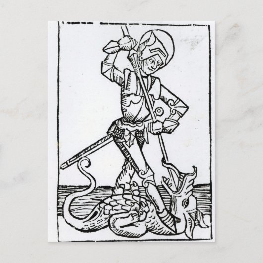St. George, vom 'Liber Chronicarum' Postkarte (Vorderseite)