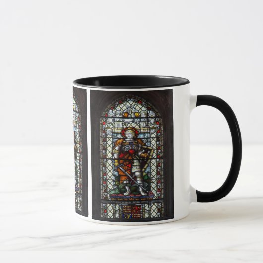 St- GeorgeBuntglasfenster - Monogramm Tasse (Rechts)