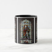 St- GeorgeBuntglasfenster - Monogramm Tasse (Zentrum)