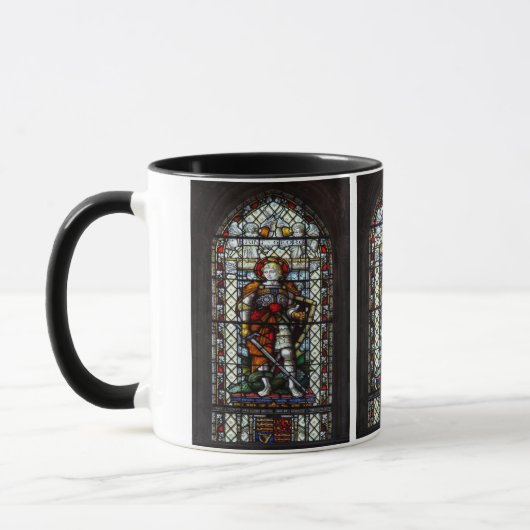 St- GeorgeBuntglasfenster - Monogramm Tasse (Links)