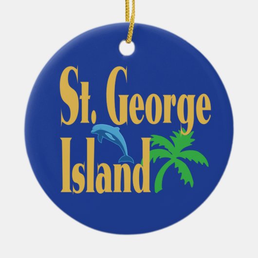 St- Georgeinsel Florida Keramik Ornament (Vorne)