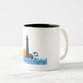 St- Georgeinsel Zweifarbige Tasse (VorderseiteRechts)
