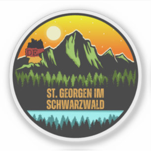 St. Georgen im Schwarzwald, Baden-Württemberg Deut Aufkleber