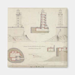 St- Georgeriff-Leuchtturm-Diagramme Magnet