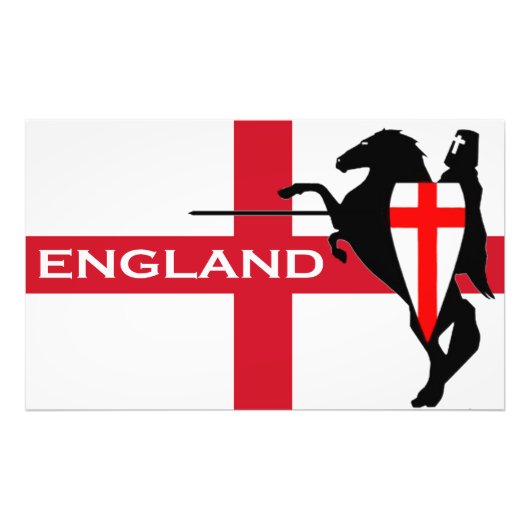 St. George's Day England Flag Art Poster (Vorne)