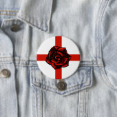 St. George's Day, England's Flag, Rote Rose Button (Beispiel)