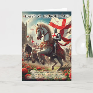 St. George's Day Grußkarte Karte