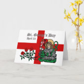 St. George's Day Grußkarte (Nürnberger Version) Karte (Gelbe Blume)
