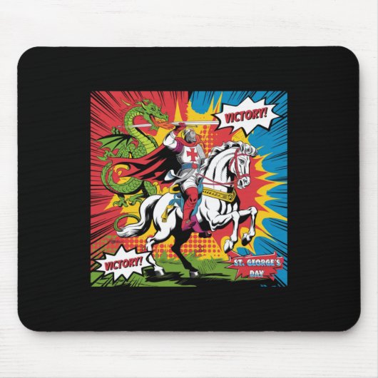 St. George's Day In Pop Art Sticker Mousepad (Vorne)