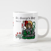 St. George's Day Jumbo Tasse (Nürnberger Version) (Rechts)