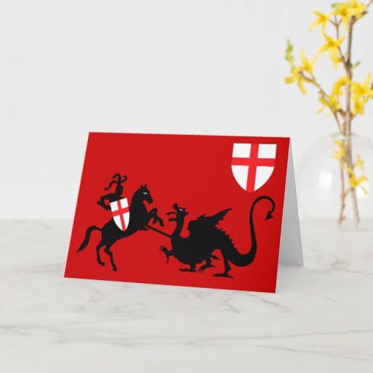 St.George's Day Karte (Gelbe Blume)