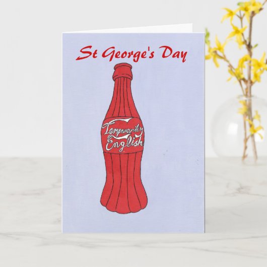 St. George's Day Karte (Gelbe Blume)