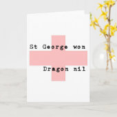 St. George's Day Karte (Gelbe Blume)