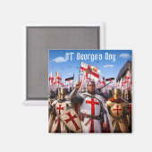 St Georges Day Kühlschrankmagnet  (Vorderseite/Rückseite)