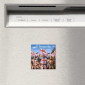 St Georges Day Kühlschrankmagnet  (In Situ (Geschirrspüler))