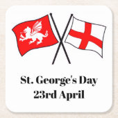 St. George's Day Patriotic Untersetzer (Vorderseite)