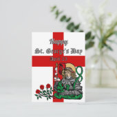 St. George's Day Postcard (Nürnberger Version) Postkarte (Stehend Vorderseite)