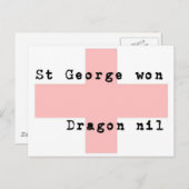 St. George's Day Postkarte (Vorne/Hinten)