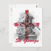 St Georges Day Postkarte (Vorne/Hinten)