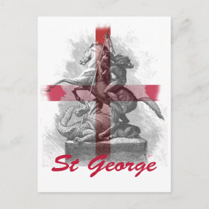 St Georges Day Postkarte
