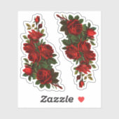 St. George's Day Rose (fR) Aufkleber (Blatt)