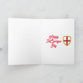 St Georges Day, Saint George und Dragon Karte (Innenseite)