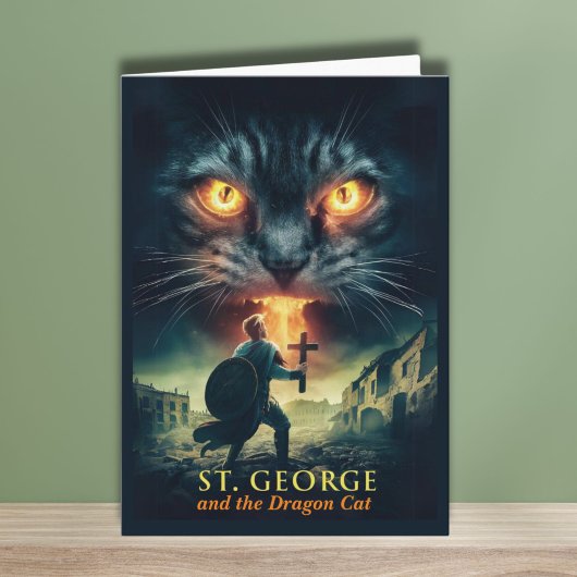 St Georges Day, Saint George und Dragon Karte