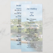 St. George's Harbour, Bermuda Wedding Program Programm (Vorne/Hinten)
