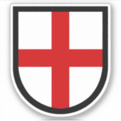 St. George's Shield - 1-Up-Kontakt Aufkleber (Vorderseite)