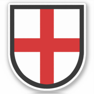 St. George's Shield - 1-Up-Kontakt Aufkleber