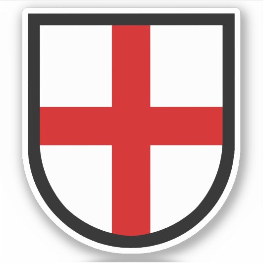 St. George's Shield - 1-Up-Kontakt Aufkleber (Vorderseite)